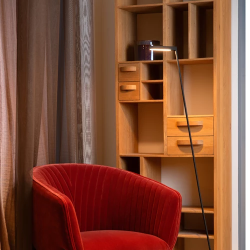 Lucide LAVALE - Leeslamp - LED Dimb. - 1x3W 2700K - Zwart - sfeer 1